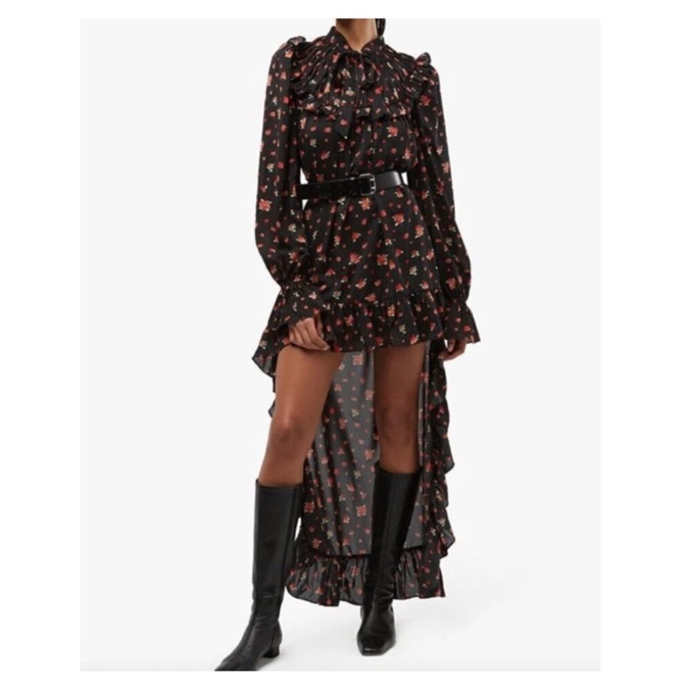 WeWoreWhat Floral Dress with High Low Hem